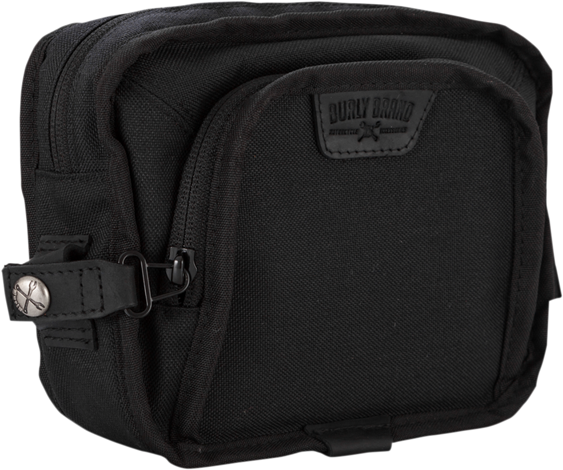 BURLY BRAND Handlebar Bag - Black Cordura B15-1012B