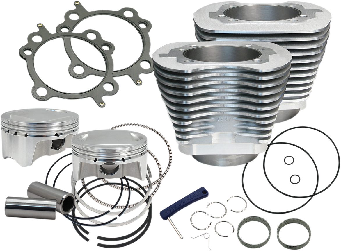 S&S CYCLE Cylinder Kit - 110" - Silver NOT RECOMMENDED F/TRIKES 910-0650