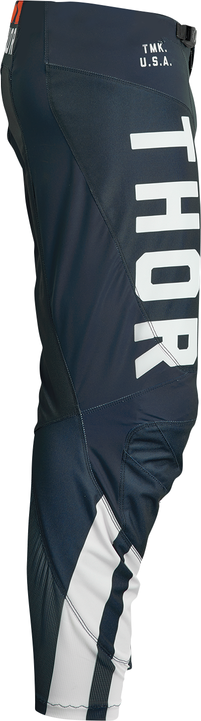 THOR Youth Pulse Combat Pants - Midnight/White/Orange - 22 2903-2251