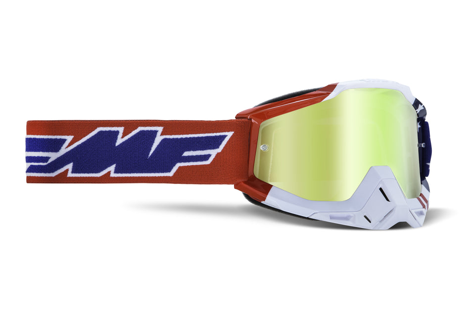 FMF VISION Powerbomb Goggle Us Of A True Gold Lens F-50037-00006