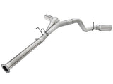 aFe Atlas Exhaust 4in DPF-Back Exhaust Aluminized Steel Polished Tip 11-14 ford Diesel Truck V8-6.7L 49-03065-P