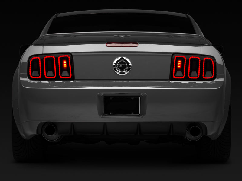 Raxiom 05-09 Ford Mustang Gen5 Tail Lights- Black Housing (Smoked Lens) 49169