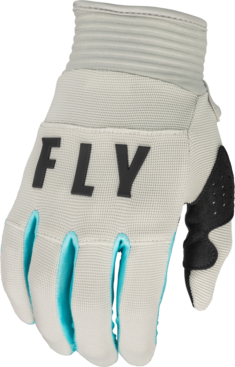 FLY RACING F-16 Gloves Light Grey/Sky Blue Lg 376-812L