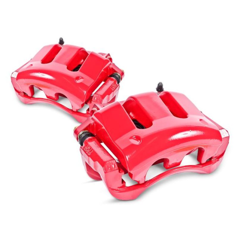 Power Stop 99-10 Volkswagen Beetle Front Red Calipers w/Brackets - Pair S2014