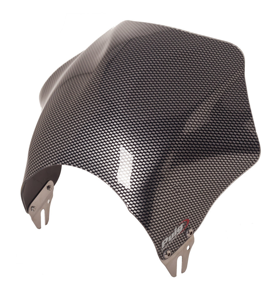 PUIG Raptor Windscreen Headlight Mount Carbon 0013C