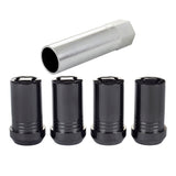 McGard Wheel Lock Nut Set - 4pk. (Tuner / Cone Seat) M14X1.5 / 22mm Hex / 1.648in. Length - Black 25116