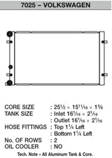 CSF 99-06 Volkswagen Golf/GTI / 99-06 Volkswagen Jetta/GLI Radiator 7025