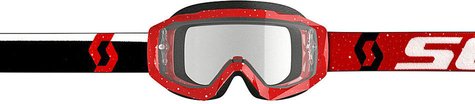 SCOTT Hustle Goggle X Red/White W/Clear Works 268183-1005113