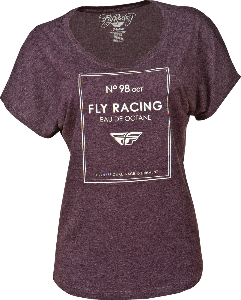 FLY RACING Eau De Octane Ladies Tee Purple M 356-0299M