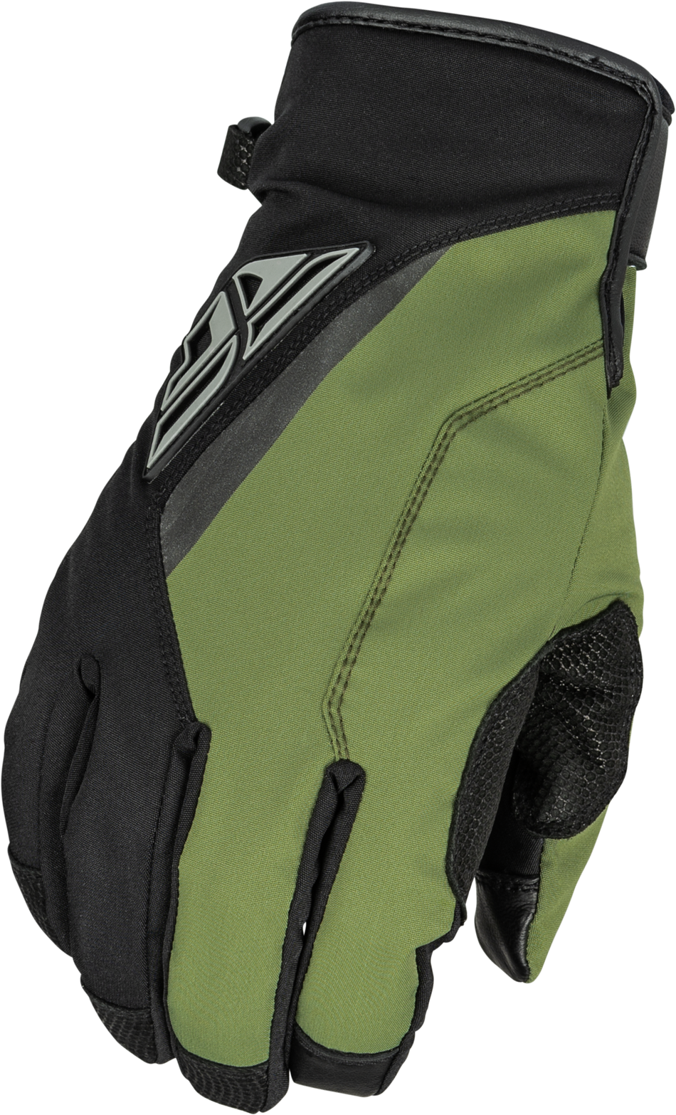 FLY RACING Title Long Gloves Black/Olive Xs 371-0613XS