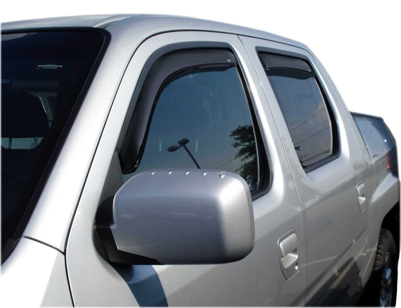 AVS 06-14 Honda Ridgeline Ventvisor In-Channel Front & Rear Window Deflectors 4pc - Smoke 194832