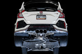 AWE Tuning 2017+ Honda Civic Type R Touring Edition Exhaust w/Front & Mid Pipe - Diamond Blk Tips 3015-43000