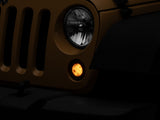 Raxiom 07-18 Jeep Wrangler JK Axial Series LED Turn Signals w/ Halo (Smoked) J127017