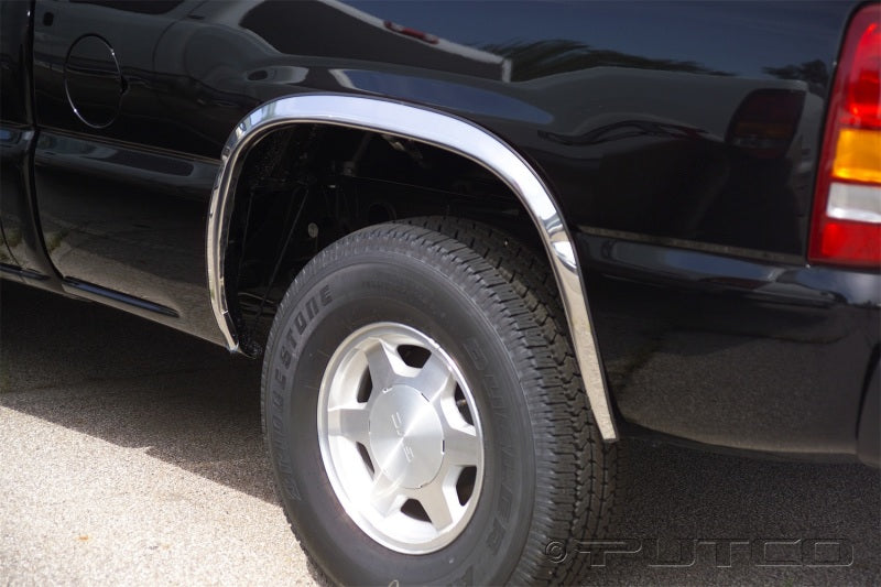 Putco 00-06 Chevrolet Suburban - Full w/o Fender Flares - 1.5in Wide Stainless Steel Fender Trim 97105