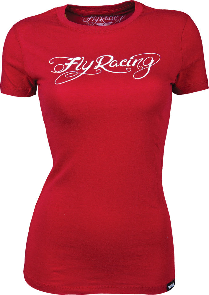 FLY RACING Logo Tee Red L 356-0142L