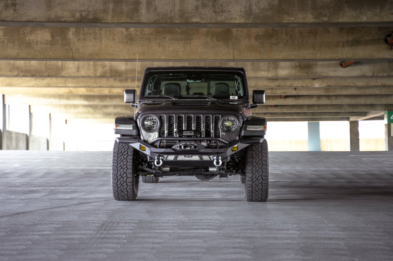 DV8 Offroad 07-18 Jeep Wrangler JK / 18-23 Wrangler JL / 20-23 Gladiator JT MTO Series Front Bumper FBJL-12