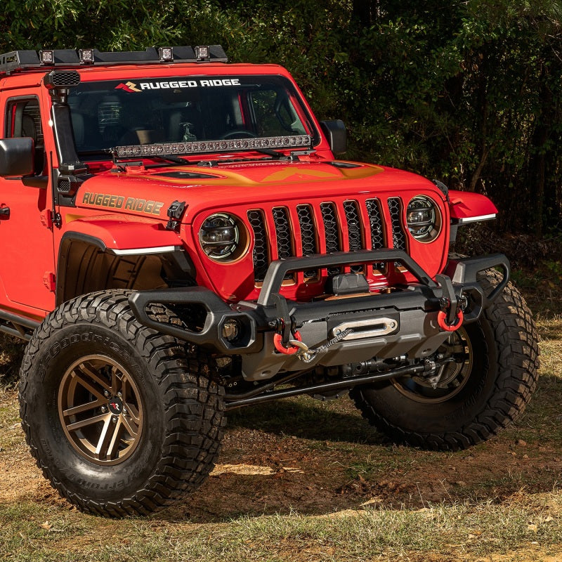 Rugged Ridge Venator Front Bumper W/Overrider & Winch Tray JL 11549.41