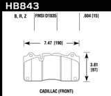 Hawk 2016 Cadillac CTS DTC-60 Race Front Brake Pads KHB843G.604