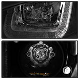 Spyder Volkswagen Golf VII 14-16 Projector Headlights DRL LED Blk Stripe Blk PRO-YD-VG15-BLK-DRL-BK 5080578