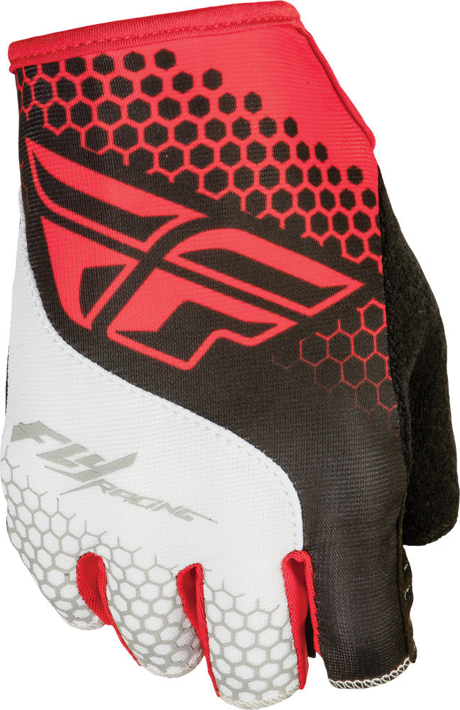 FLY RACING Fingerless Glove Red/White Xs 350-086207