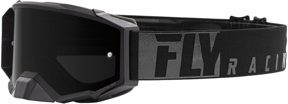 FLY RACING Zone Pro Goggle Black W/Dark Smoke Lens FLA-047