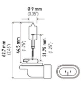 Hella Bulb 888 12V 50W PGJ13 T3.25 LA888