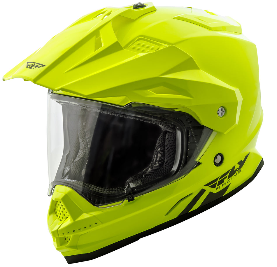 FLY RACING Trekker Solid Helmet Hi-Vis Lg 73-7014L