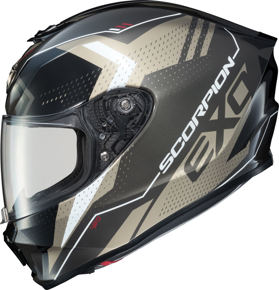 SCORPION EXO Exo-R420 Full-Face Helmet Seismic Titanium 2x 42-1427