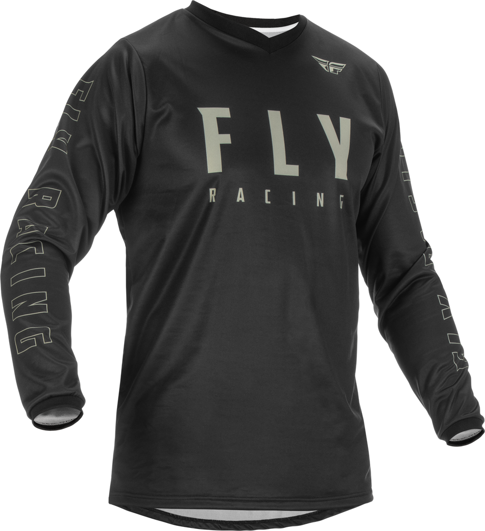 FLY RACING Youth F-16 Jersey Black/Grey Ym 375-920YM