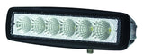 Hella Value Fit Mini 6in LED Light Bar - Flood Beam Pedestal LA357203001