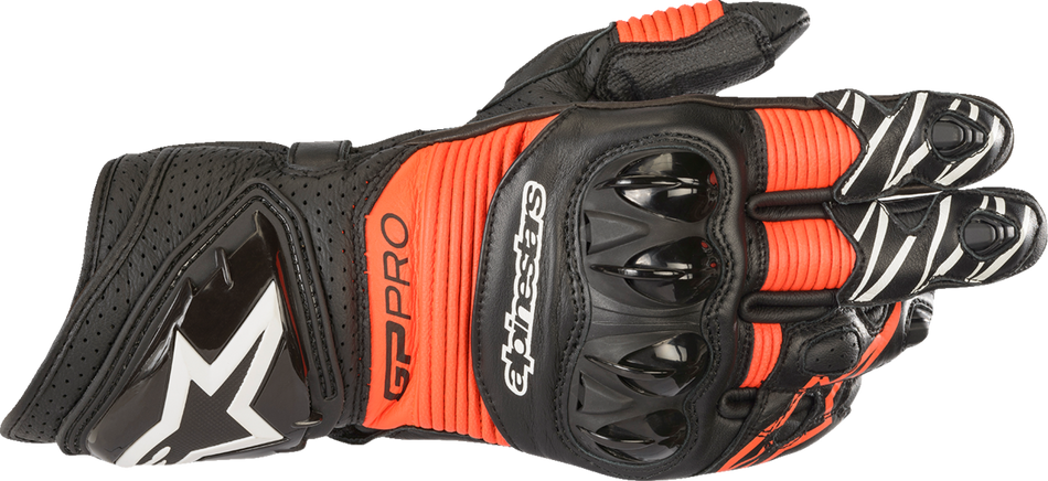 ALPINESTARS GP Pro RS3 Gloves - Black/Fluo Red - Small 3556922-1030-S