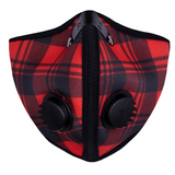 RZ MASK M2N Mask - Red Plaid - Medium MK-DC39:25400