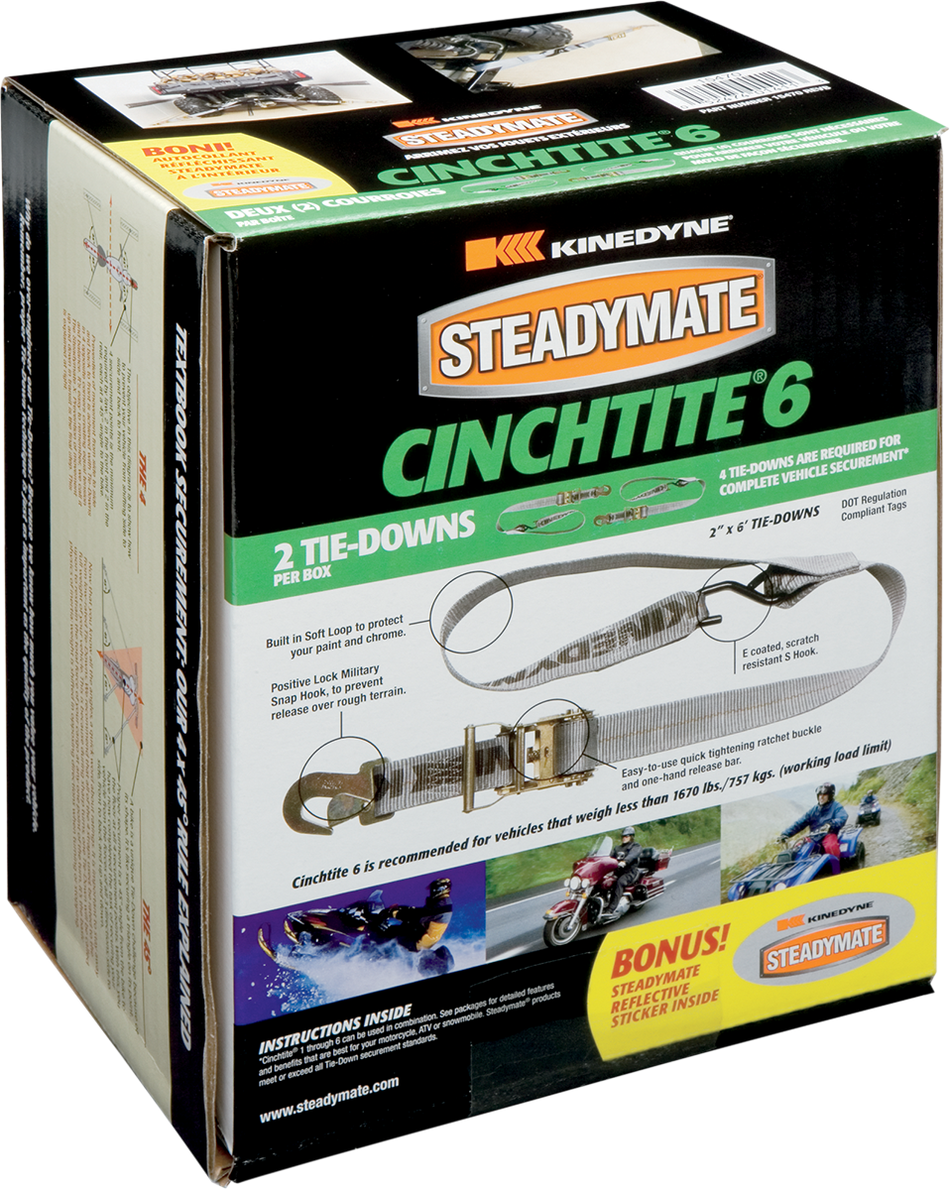 STEADYMATE Cinchtite 6 Ratchet Tie-Down 15470