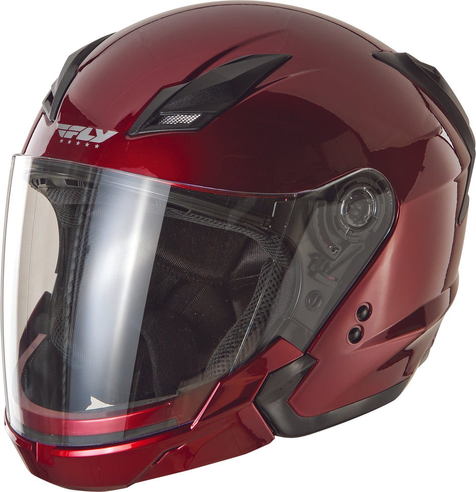 FLY RACING Tourist Solid Helmet Candy Red Xs F73-8105~1