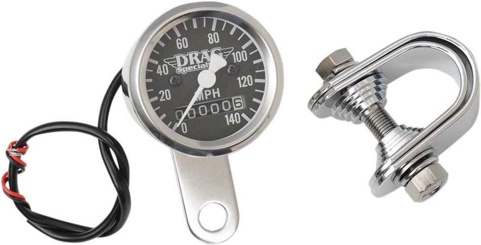 DRAG SPECIALTIES Speedometer - Black - 2:1 Ratio - 1-7/8" 21-6961DS-BX15A