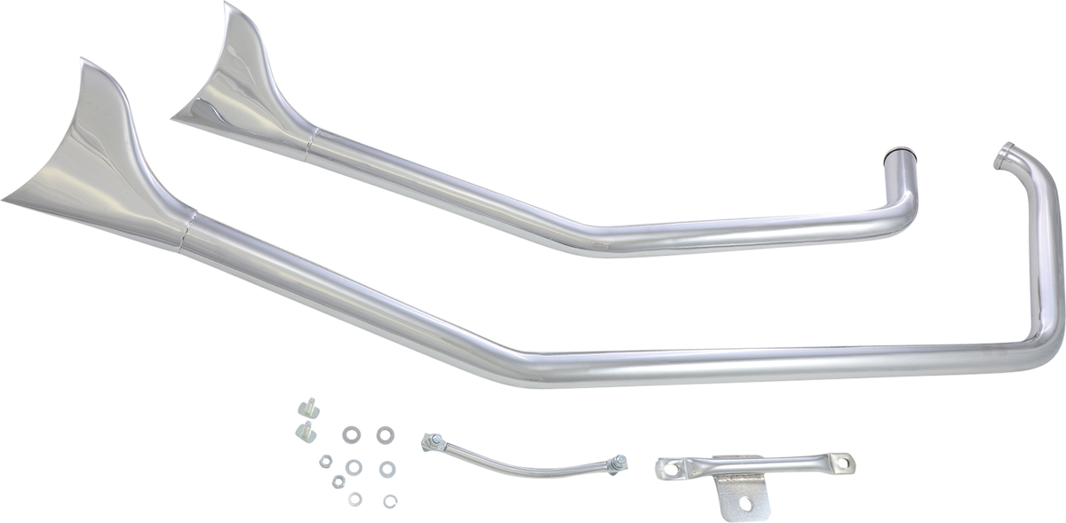 PAUGHCO Fishtail Exhaust - Upswept DS716B2F