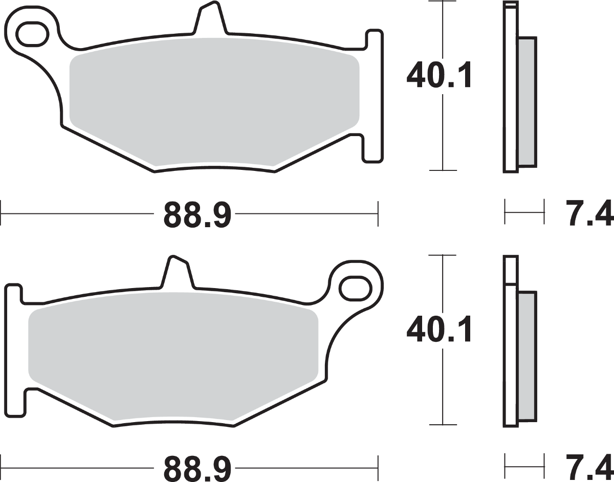 SBS LS Brake Pads - Suzuki - 833LS 833LS