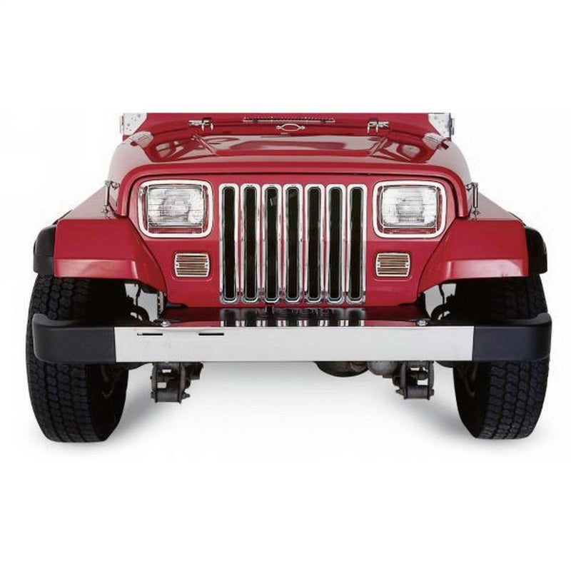 Rampage 1987-1995 Jeep Wrangler(YJ) Grille Inserts - Chrome 7509