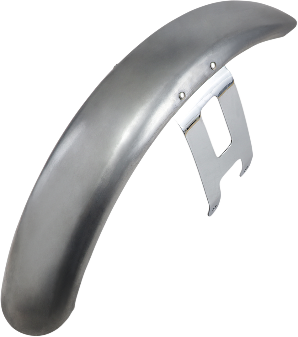 DRAG SPECIALTIES Wide Glide-Style Front Fender with Chrome Mounting Brackets - For 19" or 21" Wheel 090057-PB-LB2