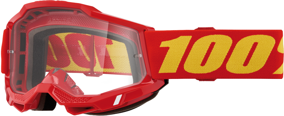 100% Accuri 2 Goggle Red Clear Lens 50013-00042