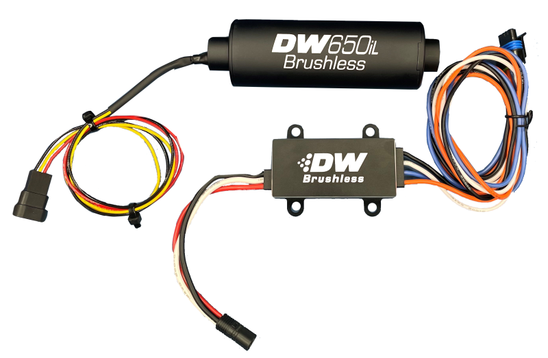 DeatschWerks DW650iL Series 650LPH In-Line External Fuel Pump w/ Single/Dual-Speed Controller 9-650-C105