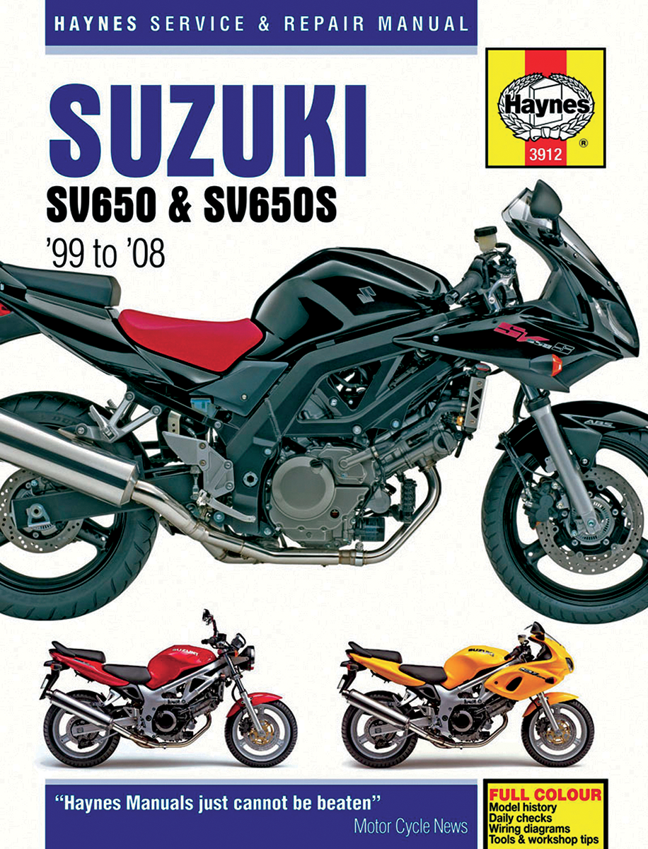 HAYNES Manual - Suzuki SV650 M3912
