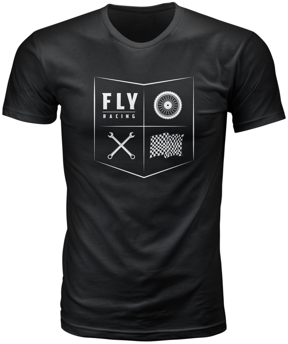 FLY RACING Fly All Things Moto Tee Black Lg 352-1210L