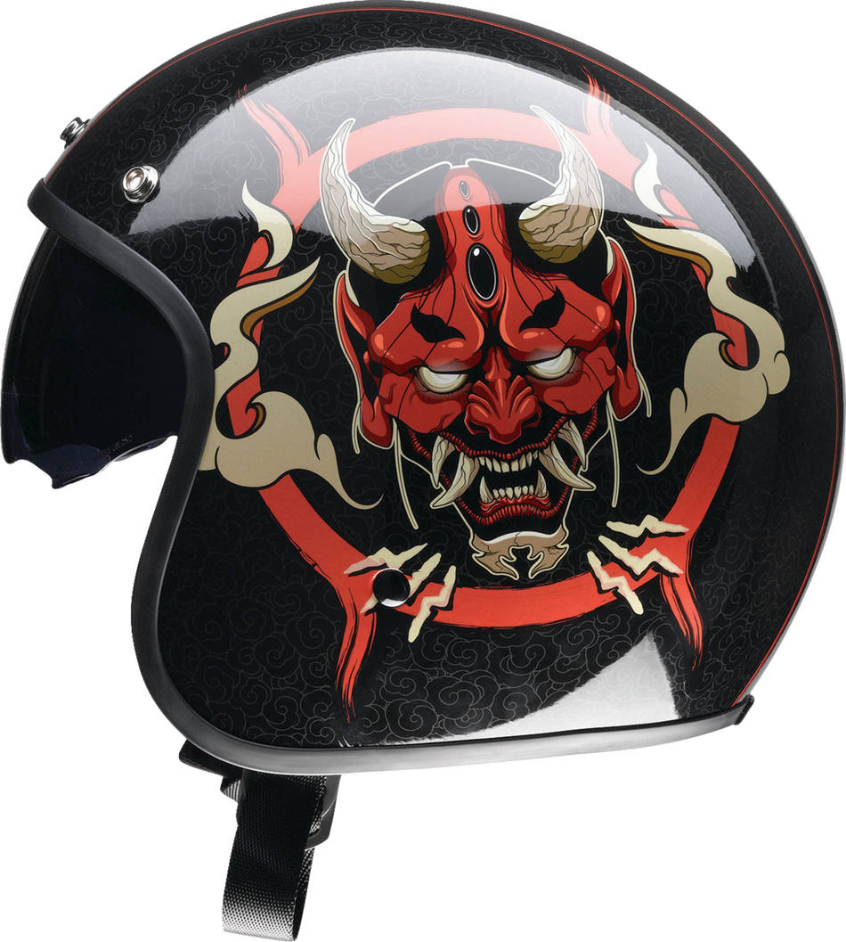 Z1R Saturn Helmet - Devilish - Gloss Black/Red - XS 0104-2876