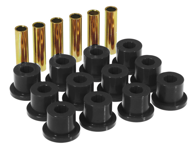 Prothane 67-87 GM Rear Spring & Shackle Bushings (w/ 1.5in Bushings) - Black 7-1001-BL