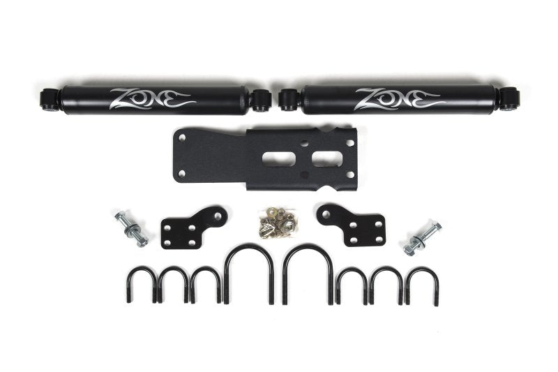 Zone Offroad 07-18 Jeep Wrangler JK Dual Steering Stabilizer Kit ZON7450