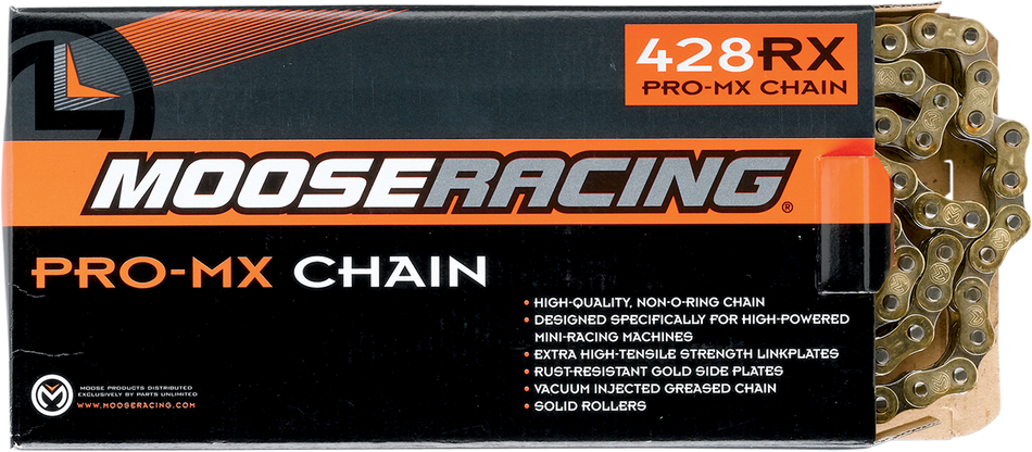 MOOSE RACING 428 RXP Pro-MX Chain - Gold - 120 Links M575-00-120