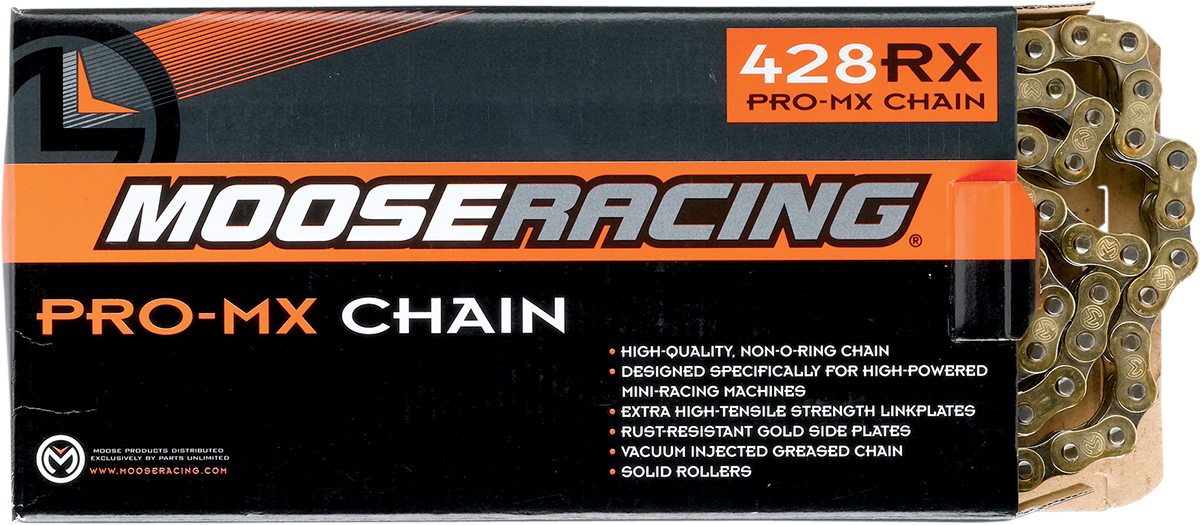 MOOSE RACING 428 RXP Pro-MX Chain - Gold - 100 Links M575-00-100