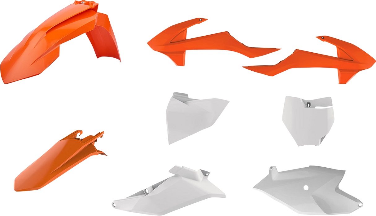 Kit de carrocería rediseñado POLISPORT - OEM naranja/blanco - SX 85 90760