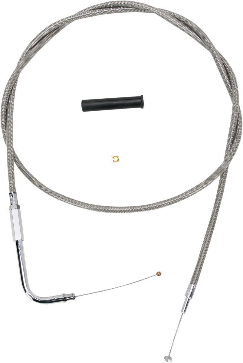 DRAG SPECIALTIES Throttle Cable - 56" - Braided 5332156B